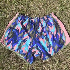 nike (kids XL fit like womens S) shorts. retired print.